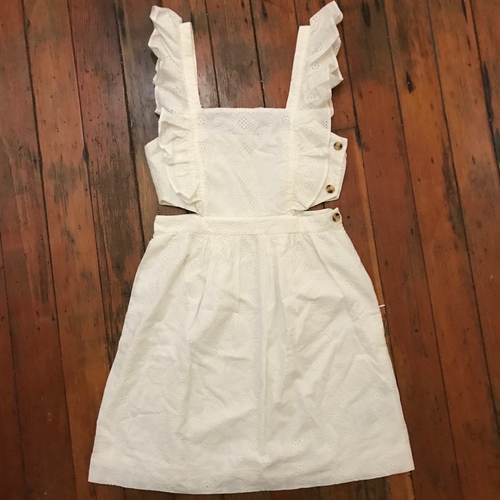 Madewell eyelet cutout dress
